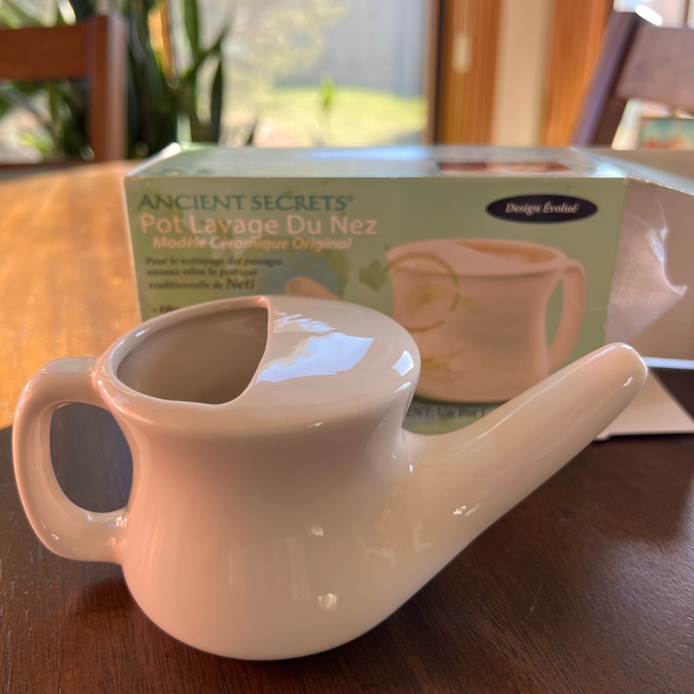 Ancient Secrets Nasal Cleansing Pot( Neti pot) , New - Picture 2 of 3